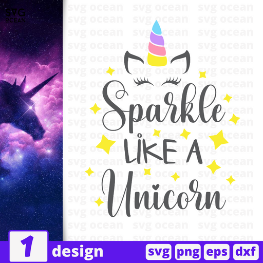 Sparkle like a Unicorn SVG vector bundle - Svg Ocean