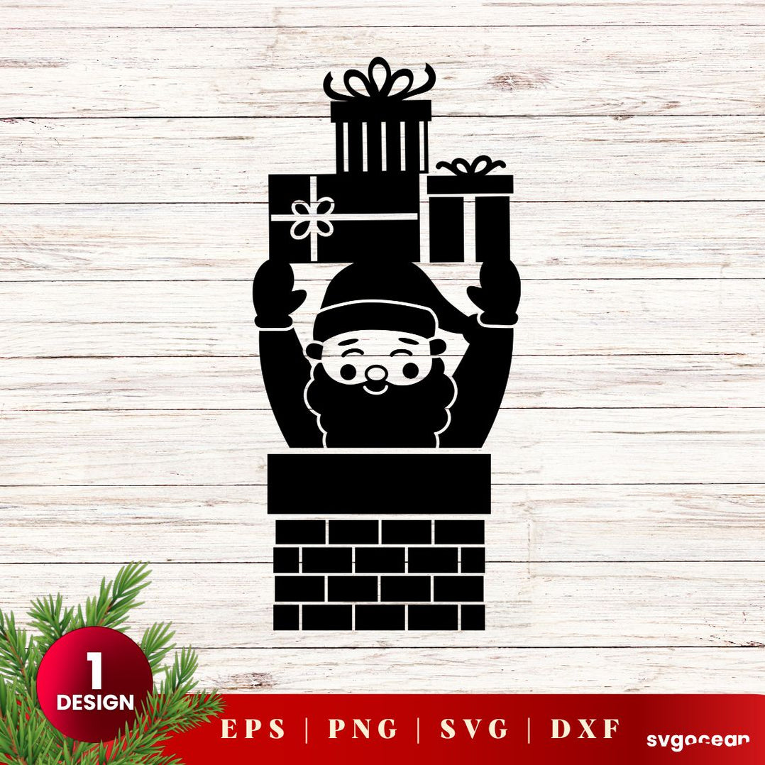 Santa Claus Svg Bundle vector for instant download - Svg Ocean — svgocean