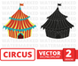 Circus tent svg