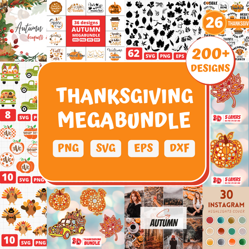 Thanksgiving SVG Megabundle
