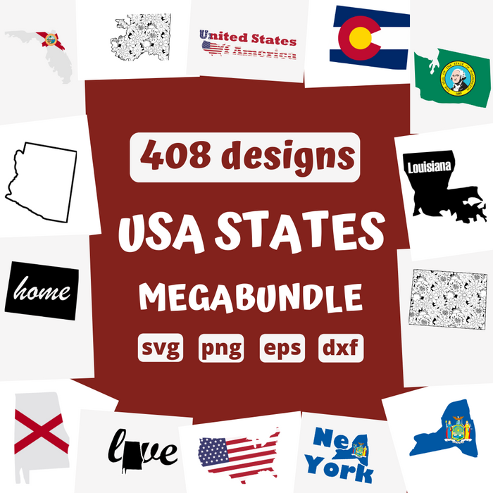 USA States megabundle SVG Bundle