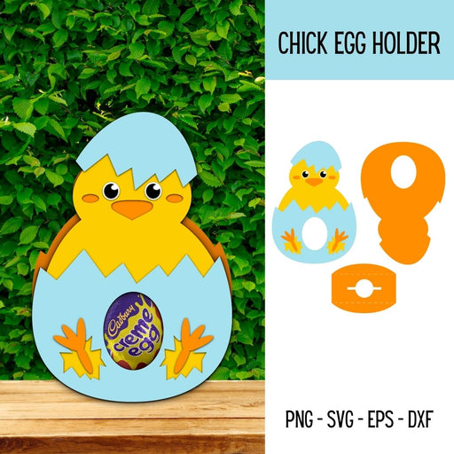 Easter Chick Egg Holder SVG - Svg Ocean