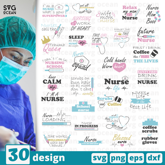 Nurse quotes SVG bundle - Svg Ocean