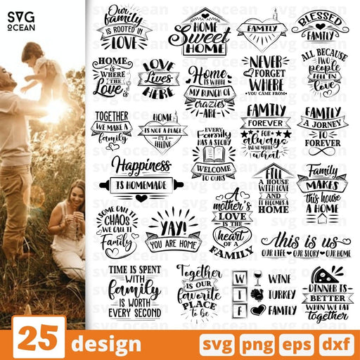 Family SVG Bundle - Svg Ocean