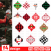Arabesque Tile Christmas Ornaments SVG Bundle - Svg Ocean