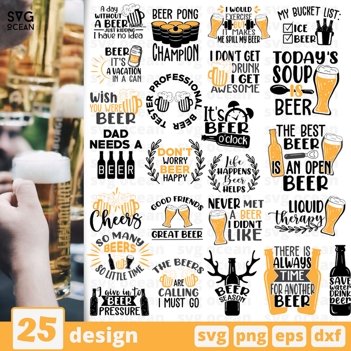 Beer SVG vector bundle - Svg Ocean