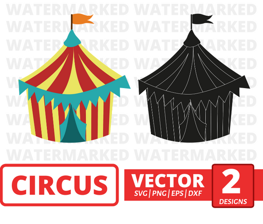Little circus tent svg