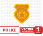 Police badge svg