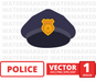 Police cap svg