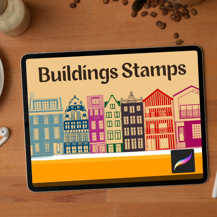 Buildings Procreate Stamps