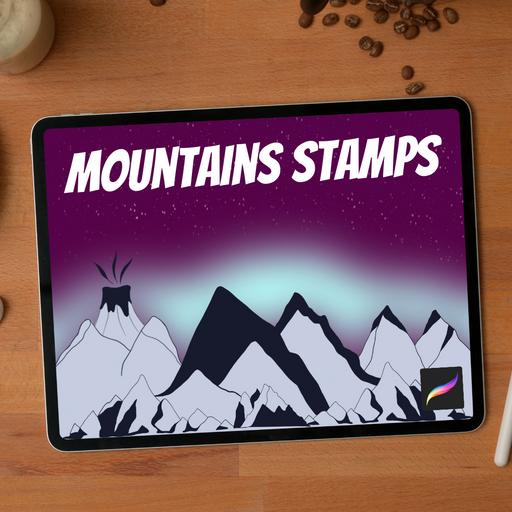 Mountains Procreate Stamps