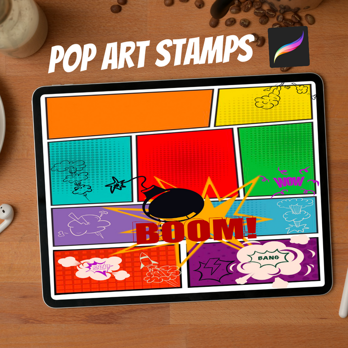 Pop Art  Procreate Stamps
