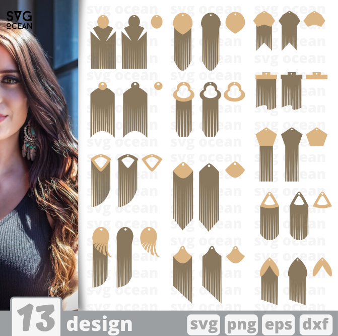 Earrings megabundle SVG Bundle