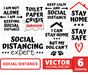 Social distance SVG bundle - Svg Ocean