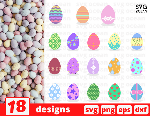 Easter eggs svg