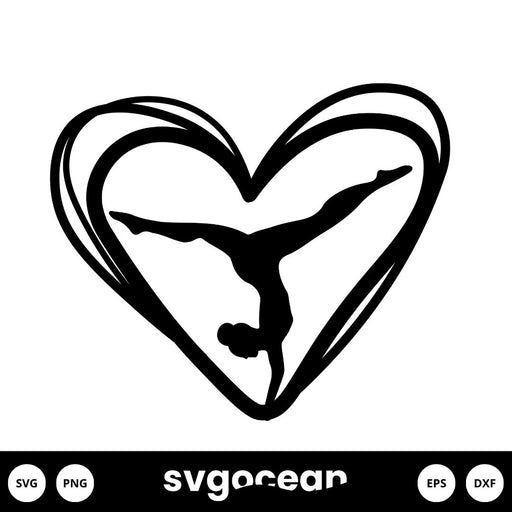 Gymnast SVG vector for instant download - Svg Ocean — svgocean