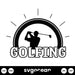 Golfing SVG - svgocean