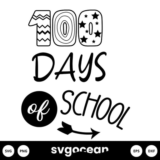100 Days of School Shirt SVG - svgocean