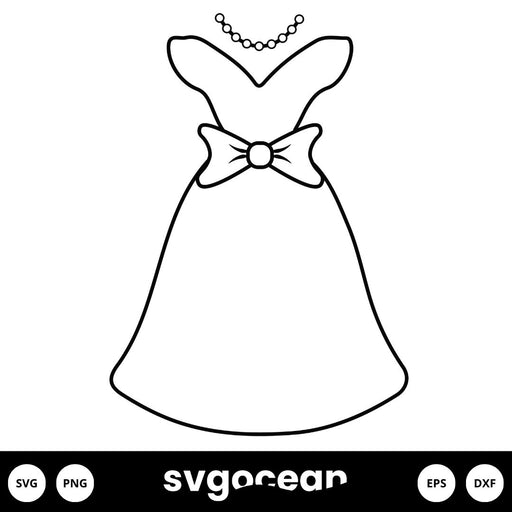 Wedding Dress SVG - svgocean