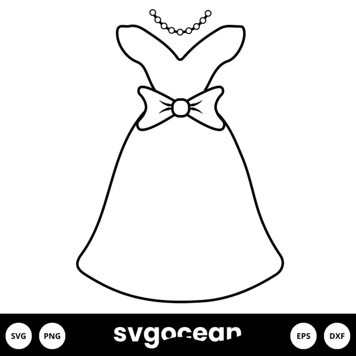 Wedding Dress SVG - svgocean