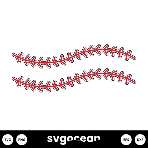 Softball Laces SVG - svgocean