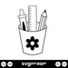 School Supplies SVG - svgocean