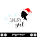 January Girl SVG - svgocean