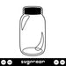 Mason Jar SVG - svgocean