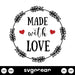 Made With Love SVG - svgocean