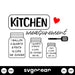 Kitchen Measurement SVG - svgocean