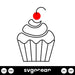 Cupcake SVG - svgocean
