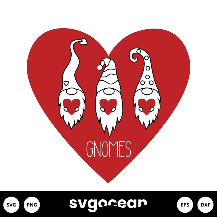 gnomes valentines svg - svgocean