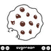 Chocolate Chip Cookie SVG - svgocean