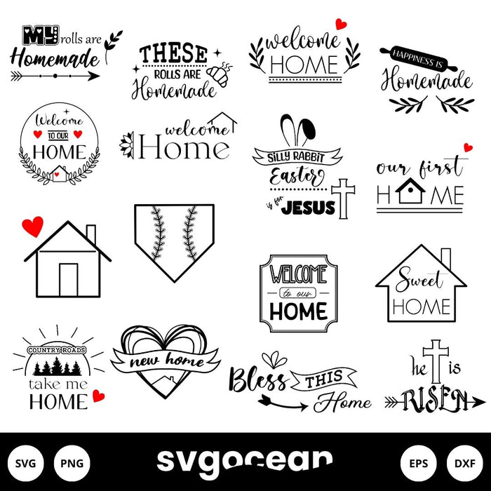 Home SVG Bundle - svgocean