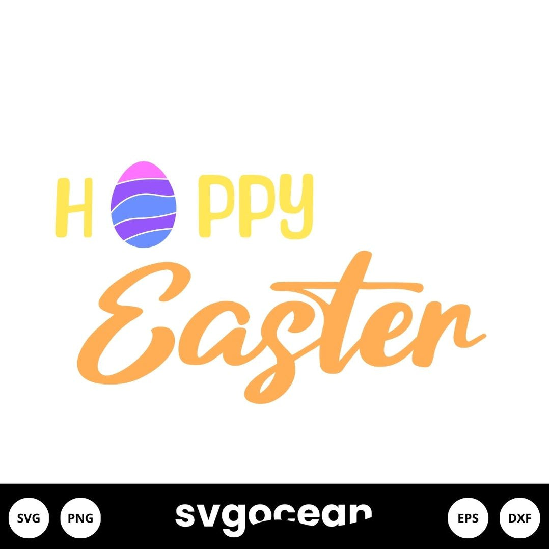 Hoppy Easter SVG vector for instant download - Svg Ocean — svgocean