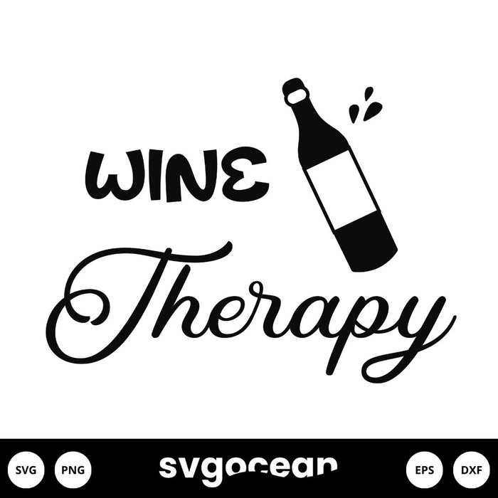 Wine Bottle SVG vector for instant download - Svg Ocean — svgocean