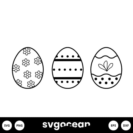 Easter Eggs SVG - svgocean 