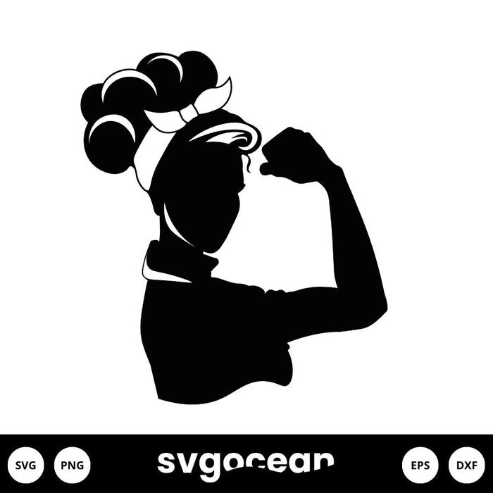 Strong Woman SVG - svgocean