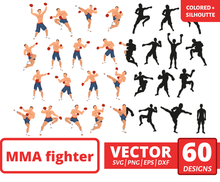 MMA fighter  svg bundle