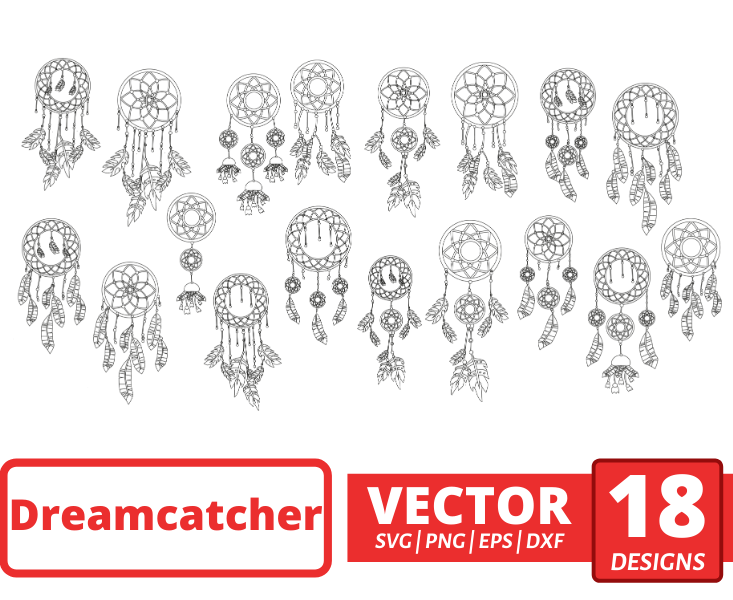 Dreamcatcher outline svg
