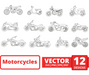 Motorcycles outline svg